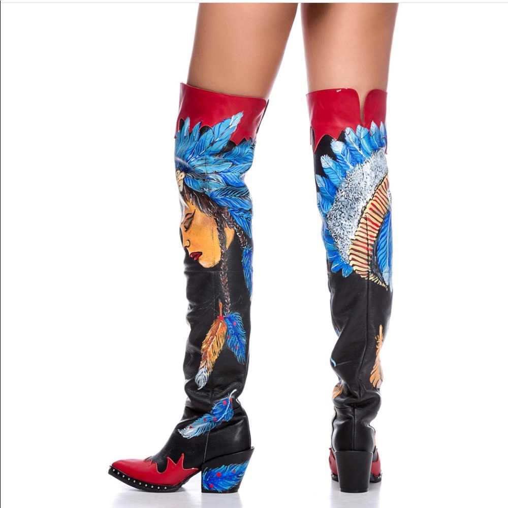 Mineli Boutique Hand Painted Boots